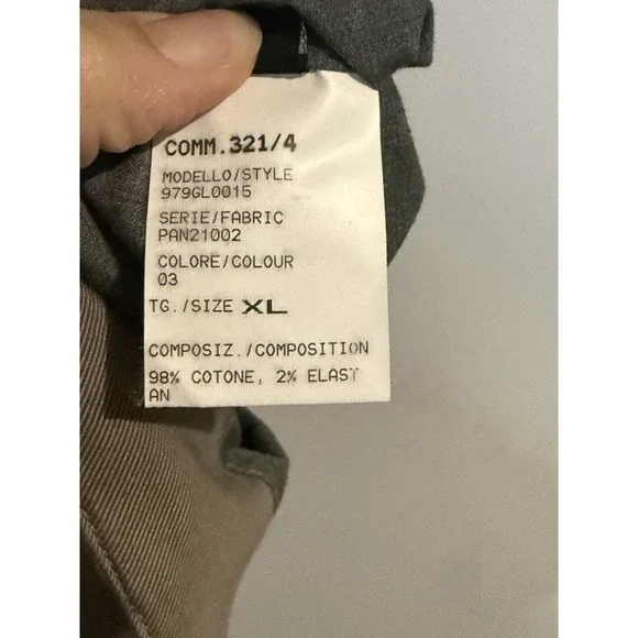 Eleventy Mens XL Taupe Brown Stretch Trim Vest